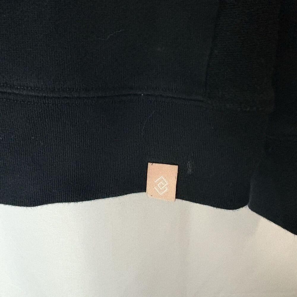 Third Love Black Weekend Terry Sweatshirt Size Medium Cozy Cotton - Picture 4 of 8